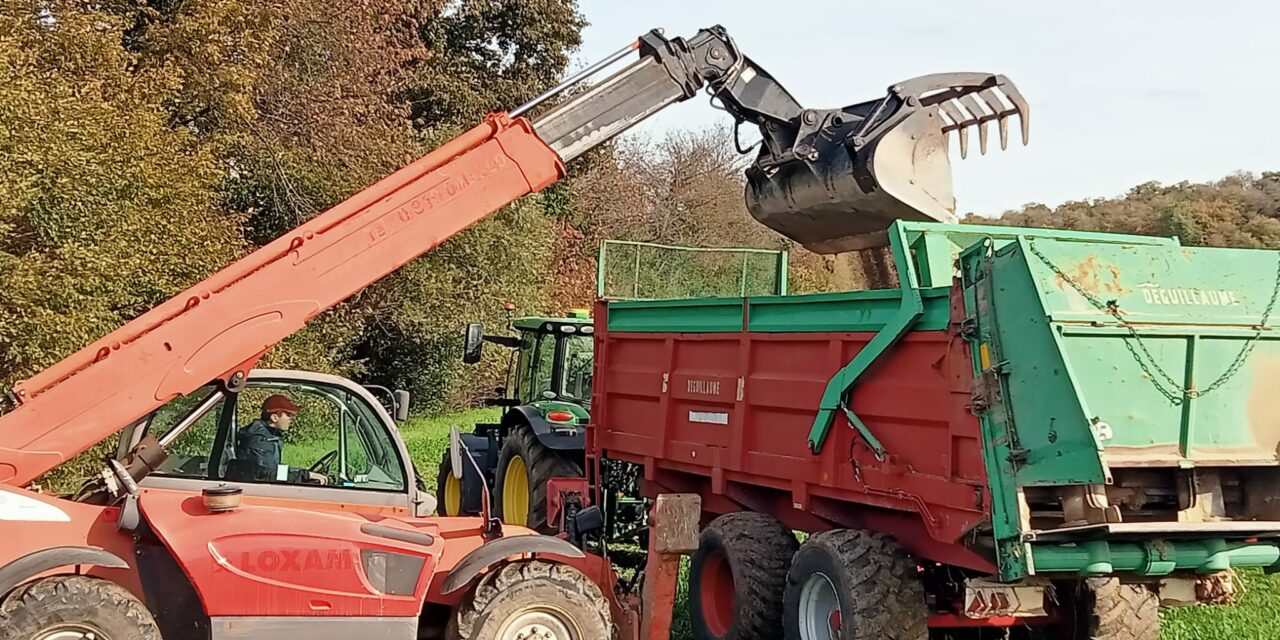 Journée de démonstration d&rsquo;épandage de sable calcaire
